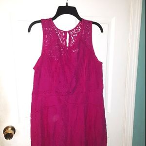 Hot Pink Lace dress